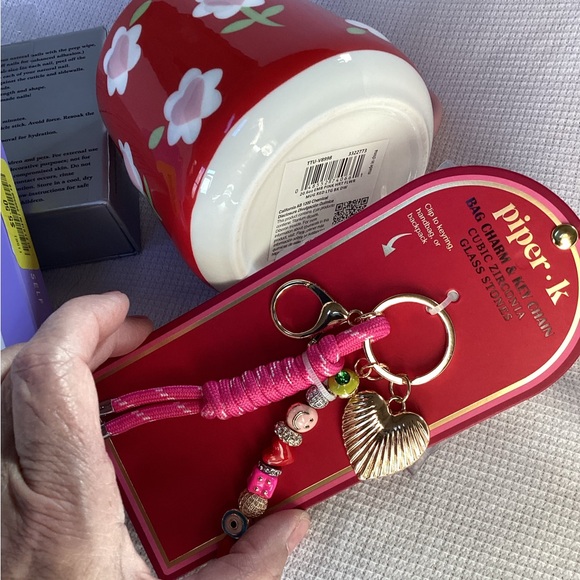 NO MYSTERY HERE! 3 Piece Celebrate Yourself! Coffee mug, nail set & keychain NWT - Picture 5 of 6